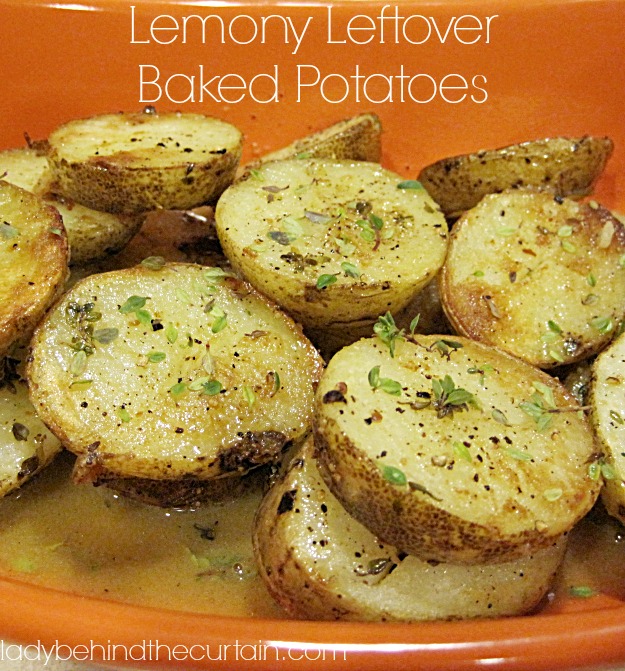 Lemony Leftover Baked Potatoes