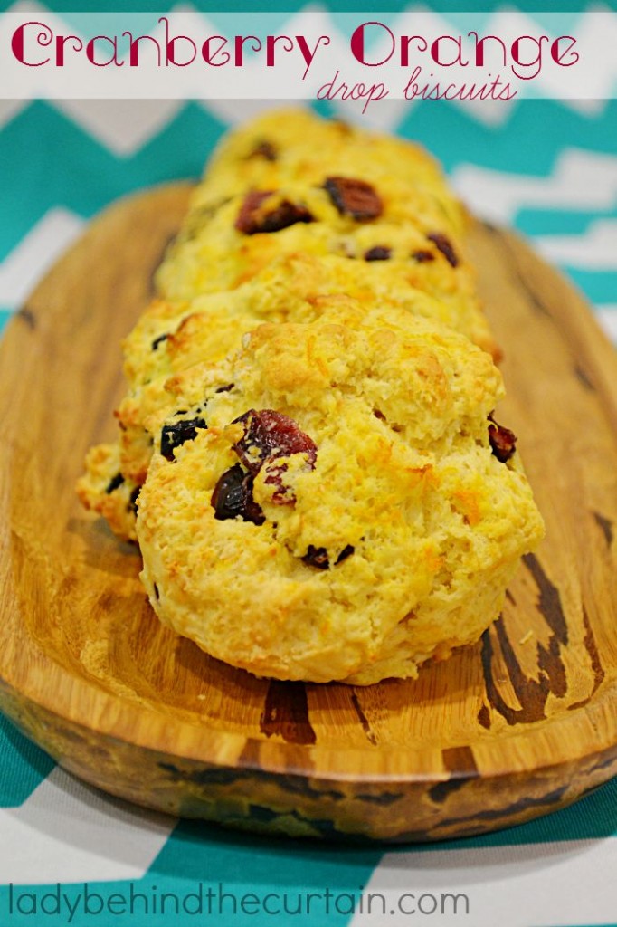 Cranberry Orange Drop Biscuits