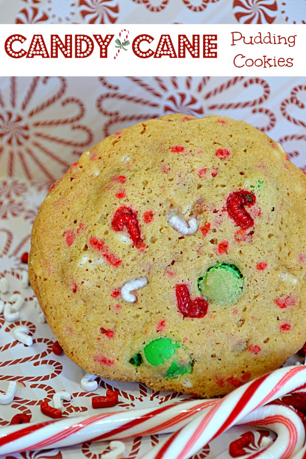 Candy Cane Pudding Cookies - Lady Behind the Curtain