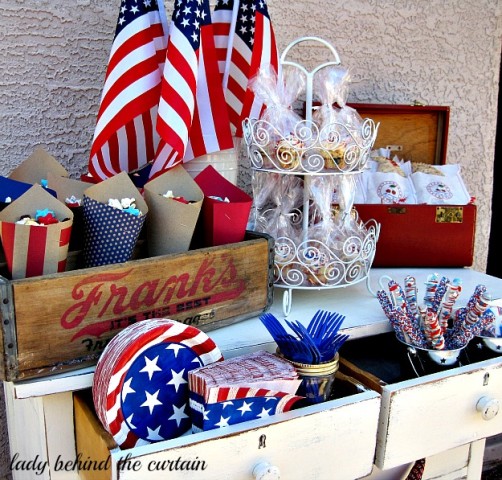 Red, White and Blue Celebration Tables