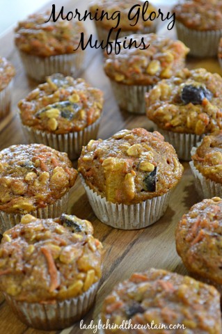 Morning Glory Muffins - Lady Behind The Curtain
