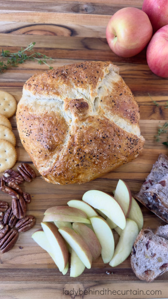 Cranberry Apricot Pastry Wrapped Baked Brie