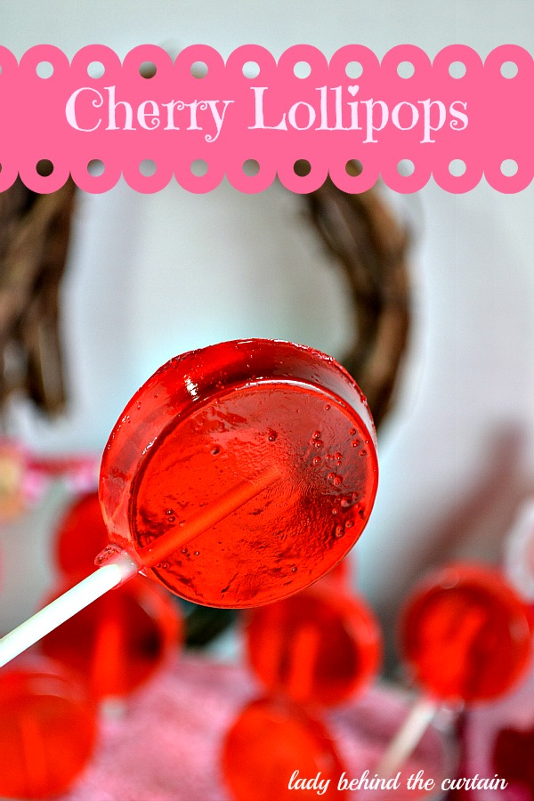 Cherry Lollipops