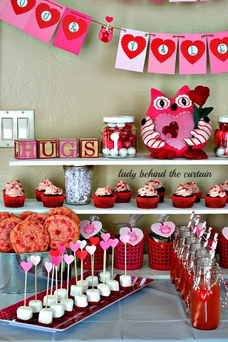 Owl Always Be Your Valentine - Kid's Valentine's Day Dessert Table