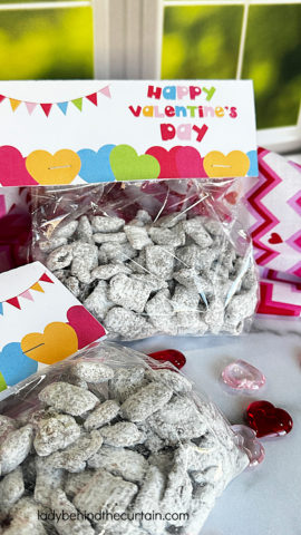 Three Musketeers Muddy Buddies , game day, valentine's day treat