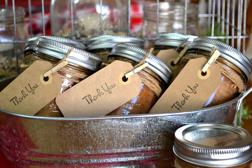 Rustic Party Favor-Banana Bread In-a-Jar