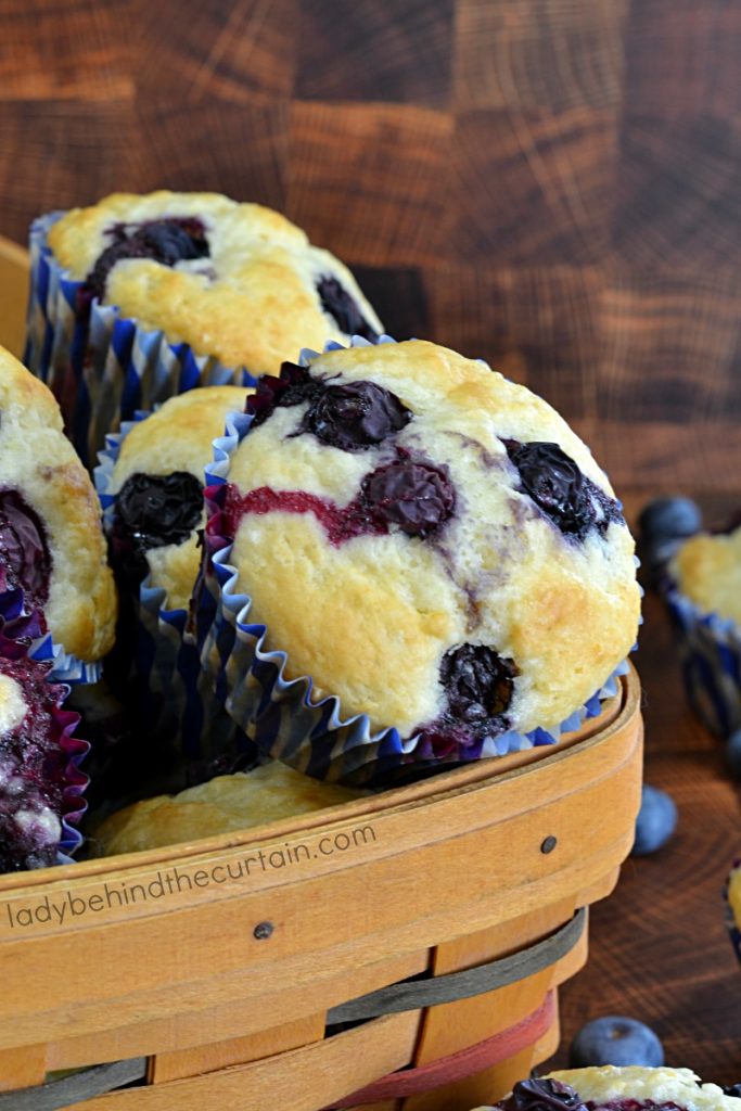 Easy Blueberry Buttermilk Biscuit Muffins