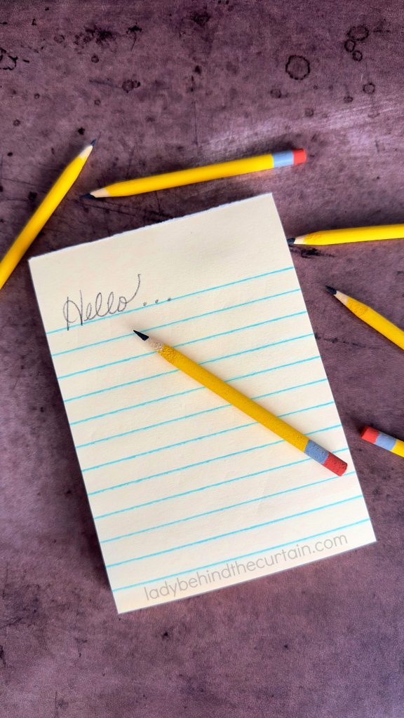 DIY Mini Journals for Kids - No. 2 Pencil
