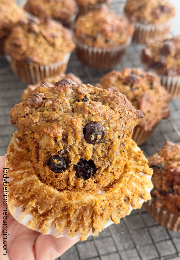 Light Blueberry Bran Muffins