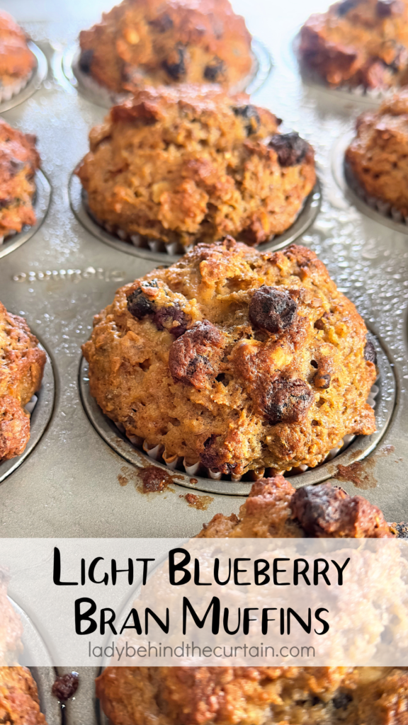 Light Blueberry Bran Muffins