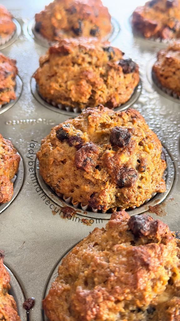 Light Blueberry Bran Muffins