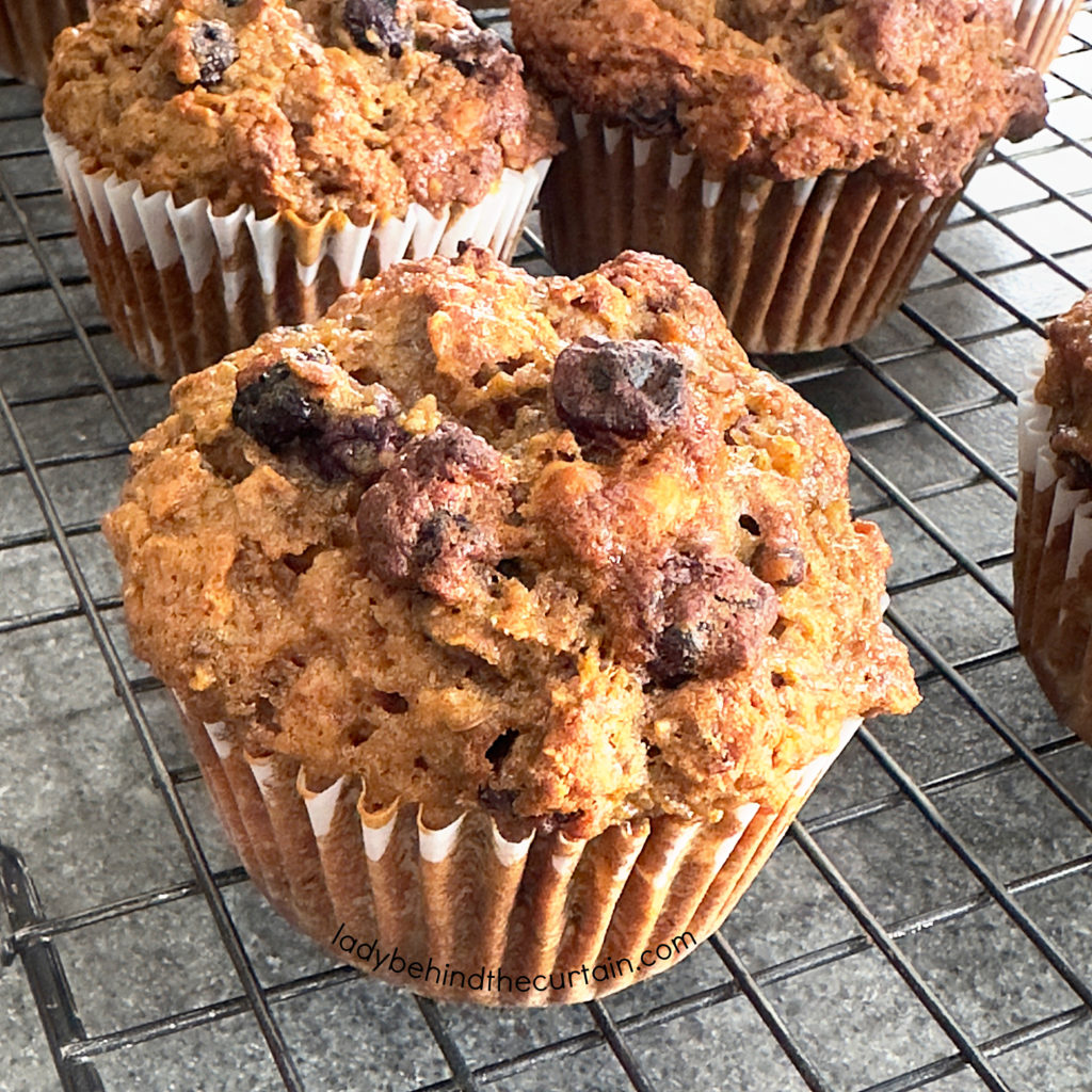 Light Blueberry Bran Muffins