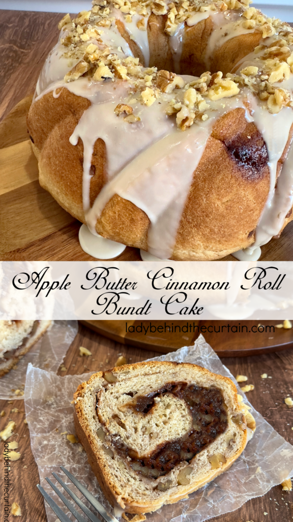 Apple Butter Cinnamon Roll Bundt Cake