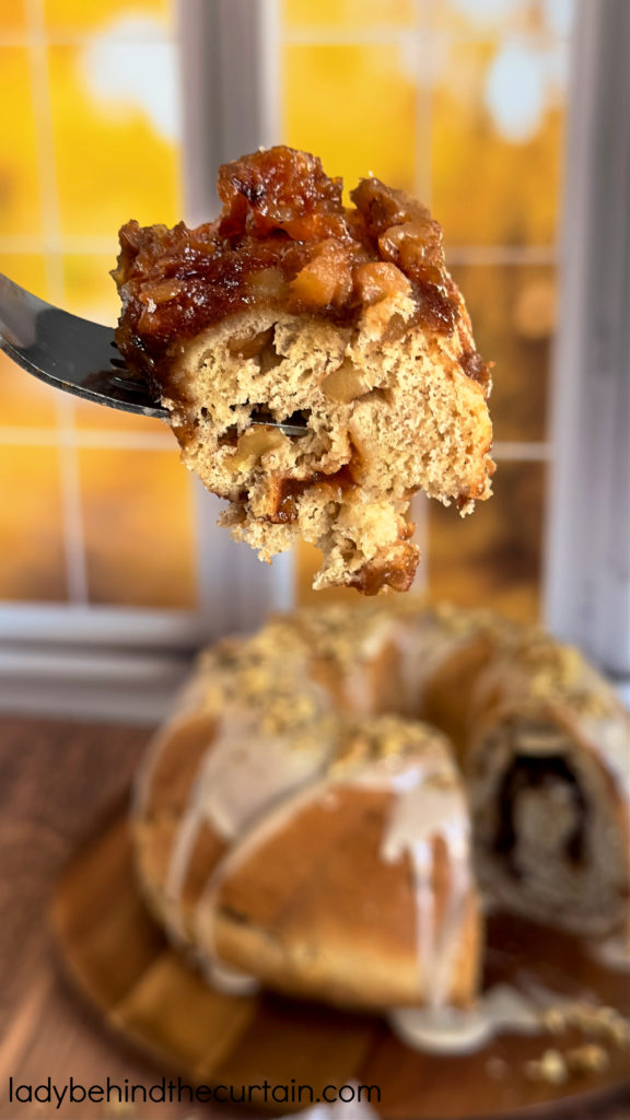 Apple Butter Cinnamon Roll Bundt Cake