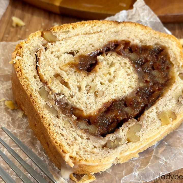 Apple Butter Cinnamon Roll Bundt Cake