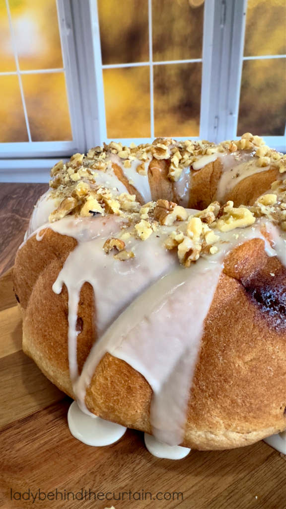 Apple Butter Cinnamon Roll Bundt Cake