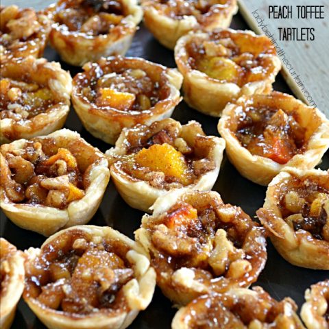 Peach Toffee Tartlets - Lady Behind The Curtain