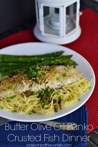 Butter Olive Oil Panko Crusted Fish Dinner - Lady Behind The Curtain #CollectiveBias #shop
