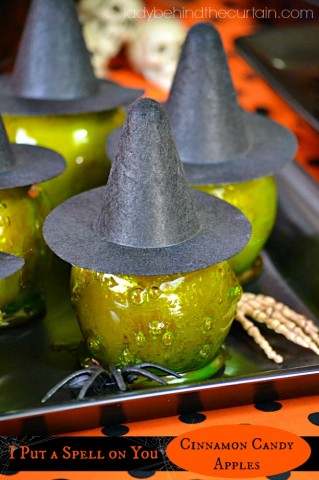 I Put a Spell on You Halloween Cinnamon Candy Apples