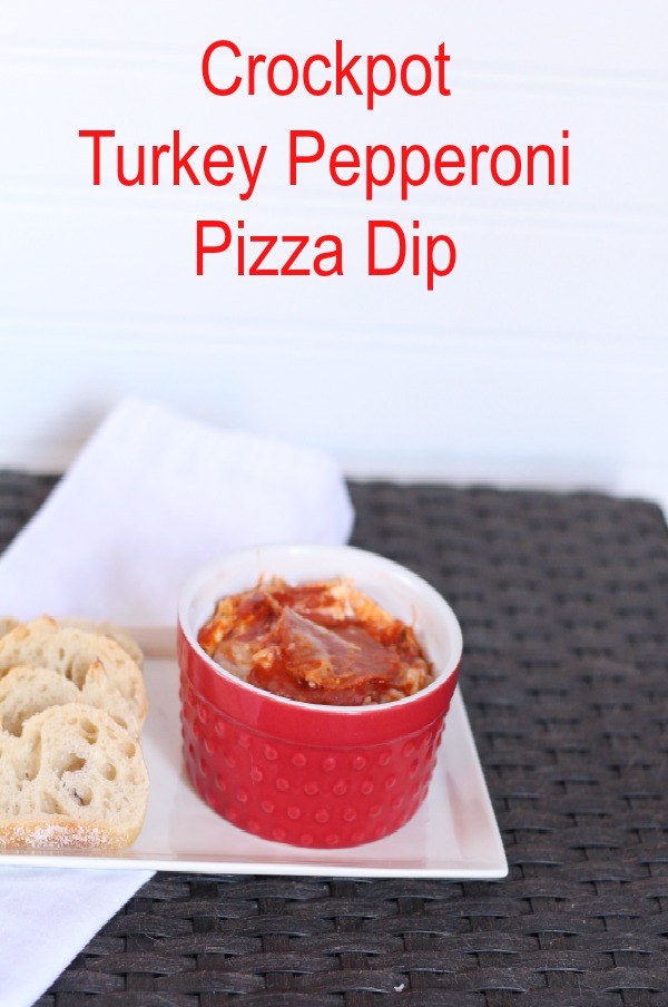 crockpot turkey pepperoni pizza dip Lady Behind the Curtain