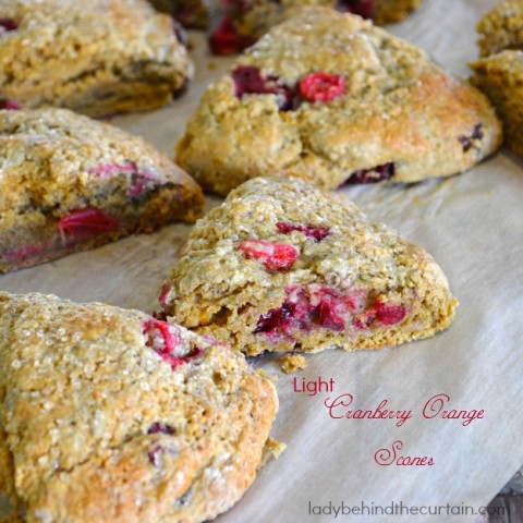 Light Cranberry Orange Scones