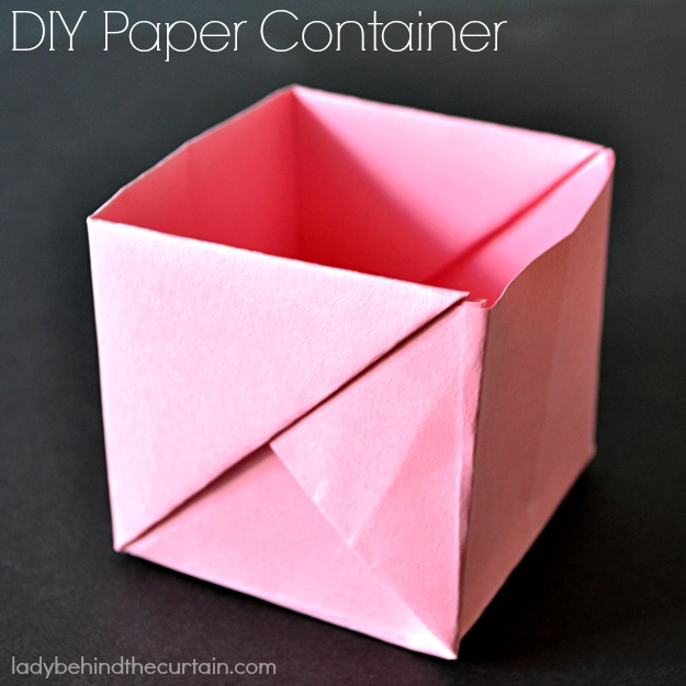 DIY Paper Containers - Lady Behind The Curtain