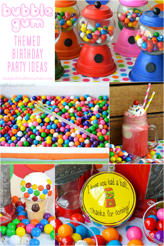 Bubble Gum Themed Birthday Party Ideas 