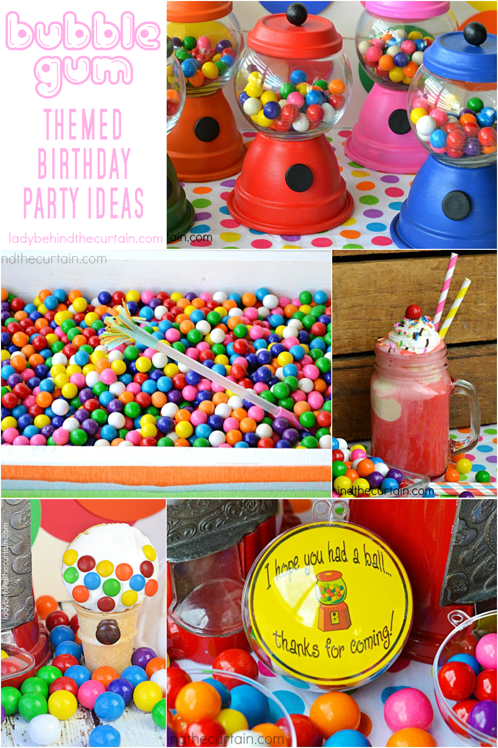 Bubble Gum Themed Birthday Party Ideas