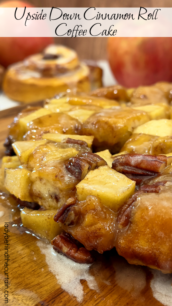 Upside Down Cinnamon Roll Apple Coffee Cake