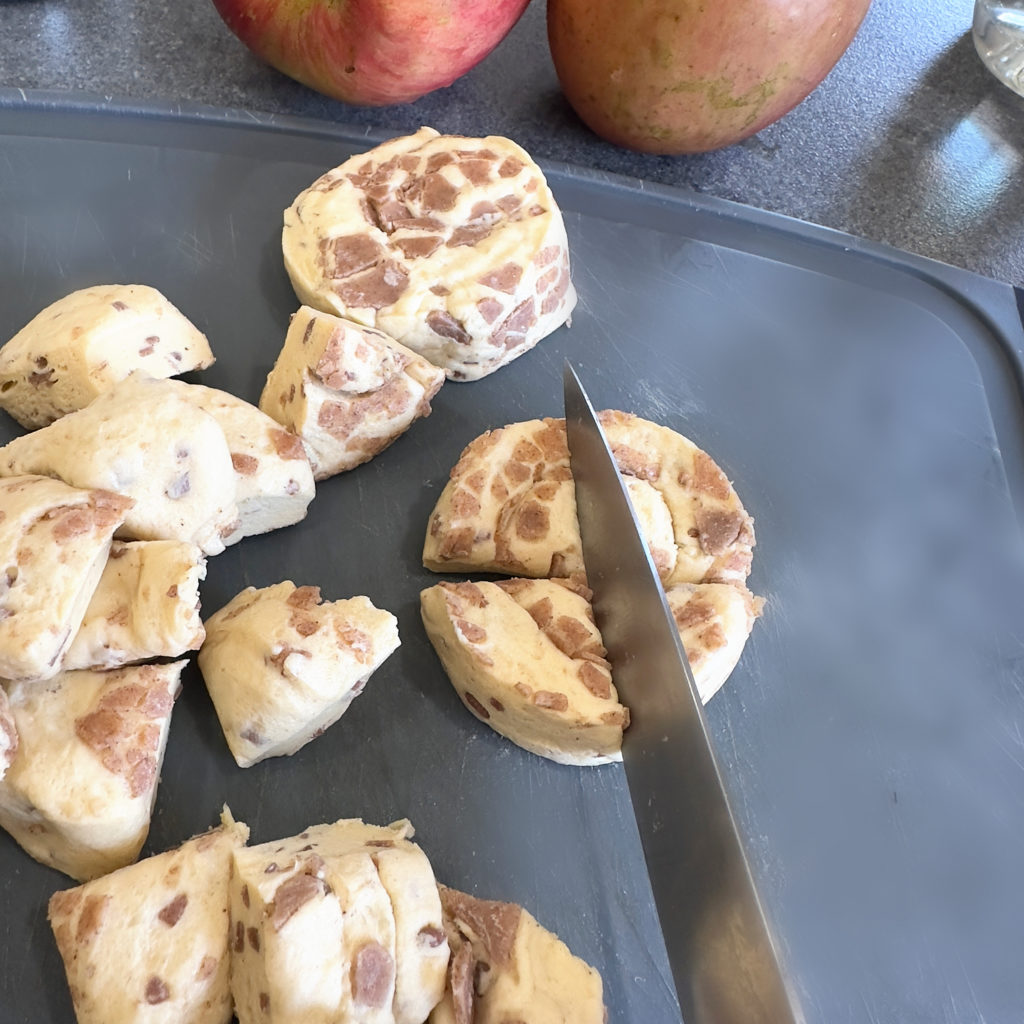 Upside Down Cinnamon Roll Apple Coffee Cake