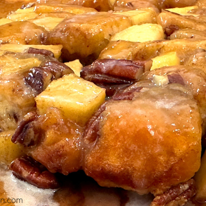 Upside Down Cinnamon Roll Apple Coffee Cake