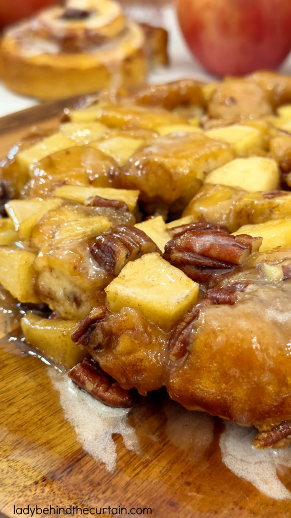 Upside Down Cinnamon Roll Apple Coffee Cake