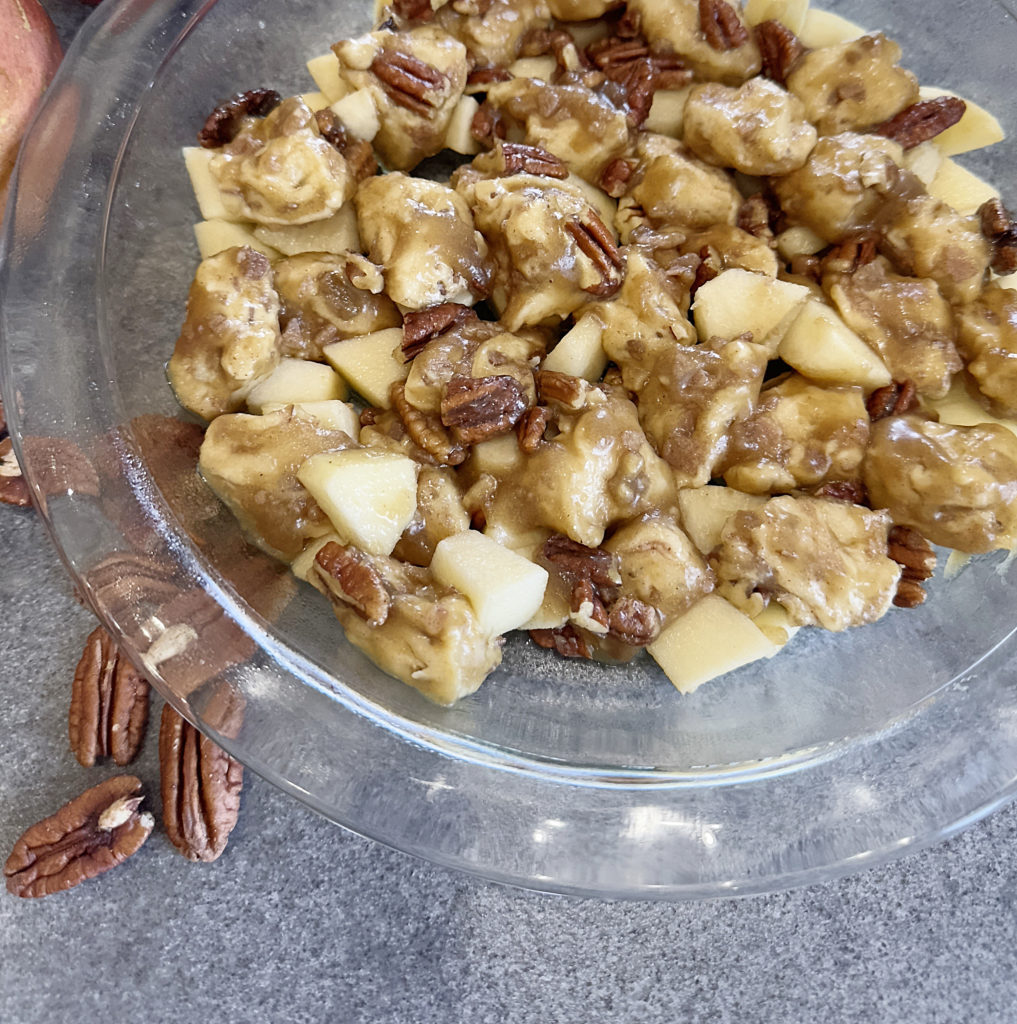 Upside Down Cinnamon Roll Apple Coffee Cake