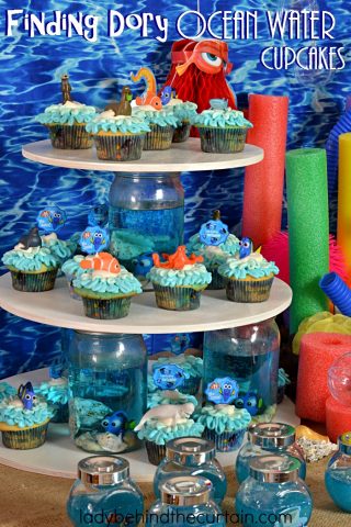 Finding Dory Ocean Water Cupcakes