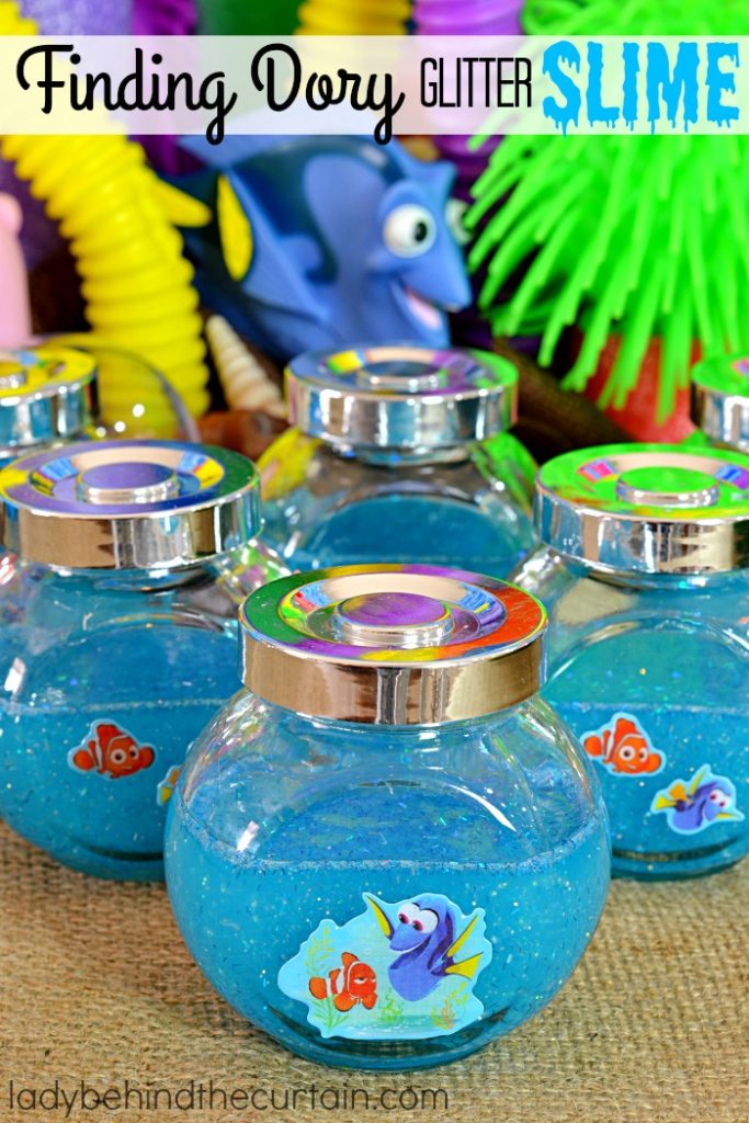 How To Make Finding Dory Glitter Slime