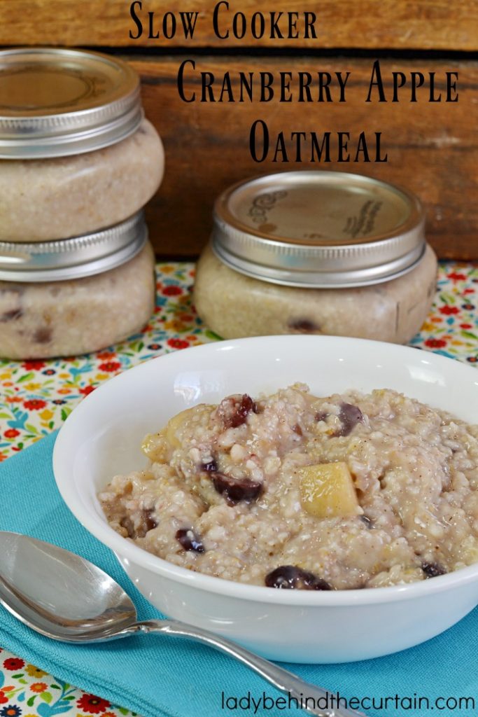 Slow Cooker Cranberry Apple Oatmeal 4120