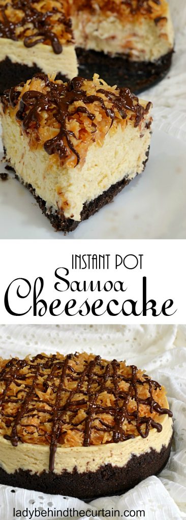 Instant Pot Samoa Cheesecake