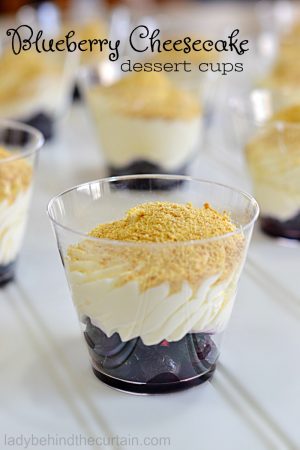 Blueberry Cheesecake Dessert Cups