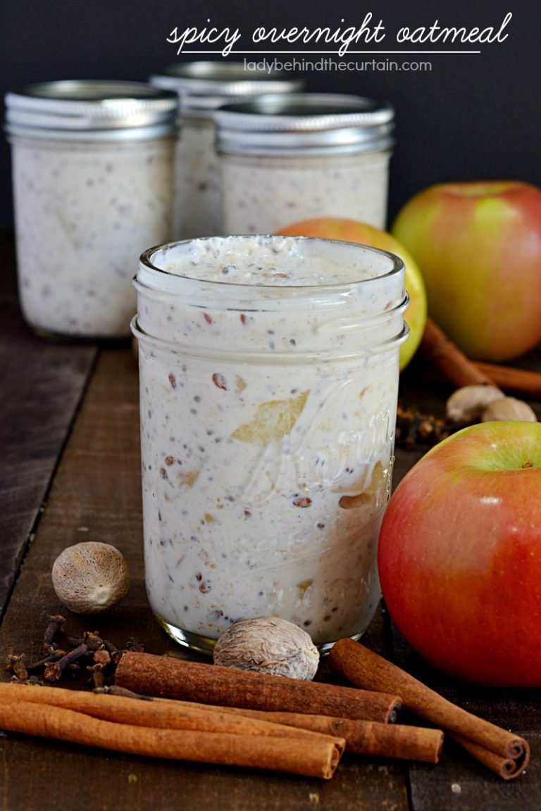 Spicy Apple Overnight Oatmeal   Spicy Overnight Oatmeal 2 768x1152 