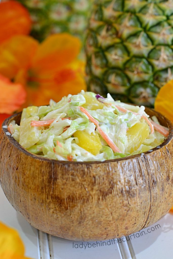 Hawaiian Pineapple Coleslaw