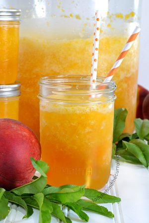 Sparkling Peach Slush Punch