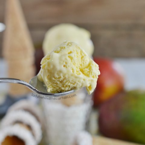 Creamy Homemade Mango Gelato