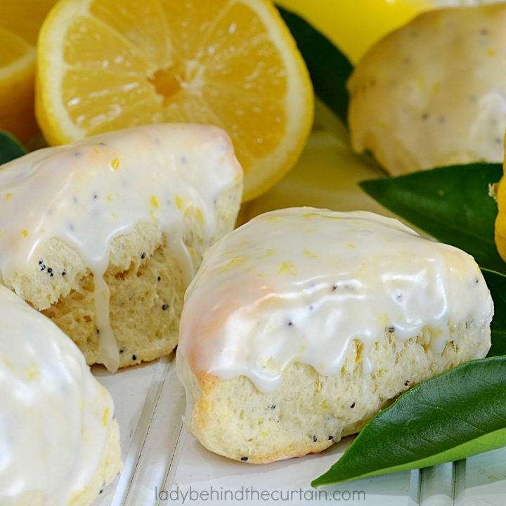 Mini Lemon Poppy Seed Scones