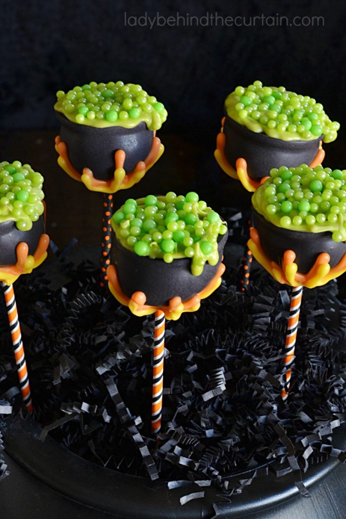 Witches Cauldron Cake Pops