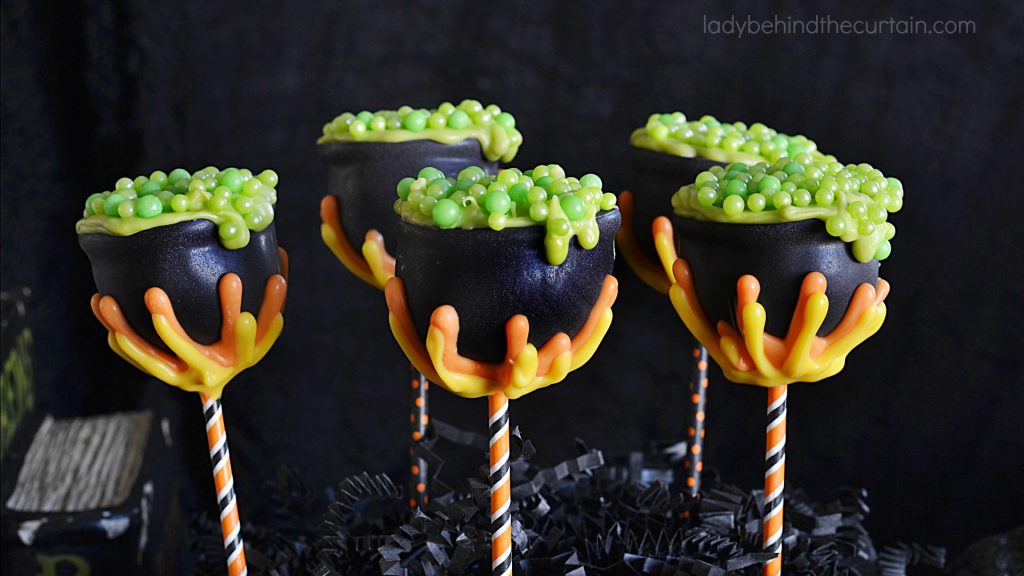 Witches Cauldron Cake Pops