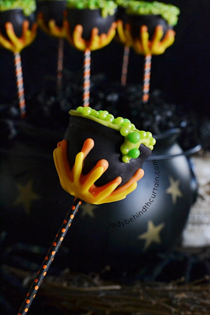 Witches Cauldron Cake Pops