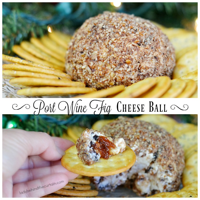 Holiday Port Wine Fig Cheese Ball