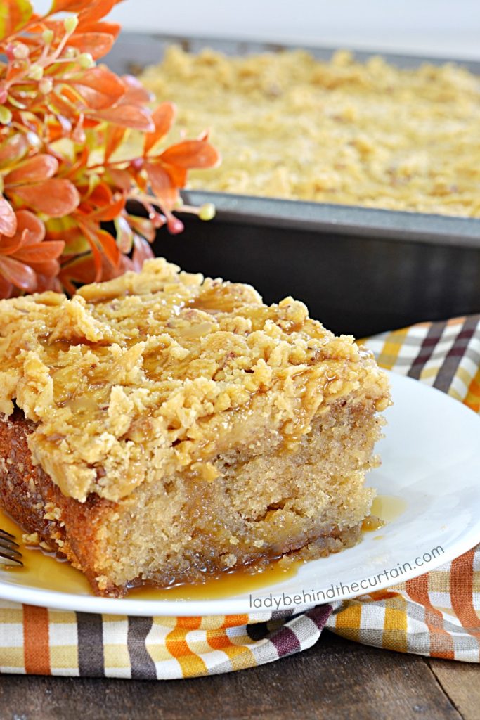 Candied Apple Pear Sheet Cake