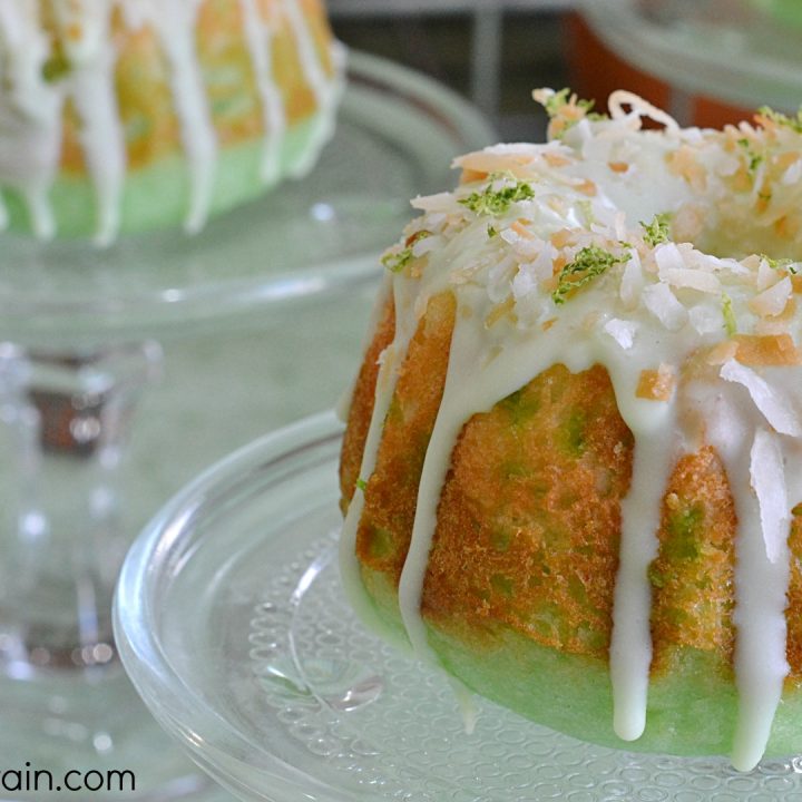 Mini Coconut Lime Bundt Cakes