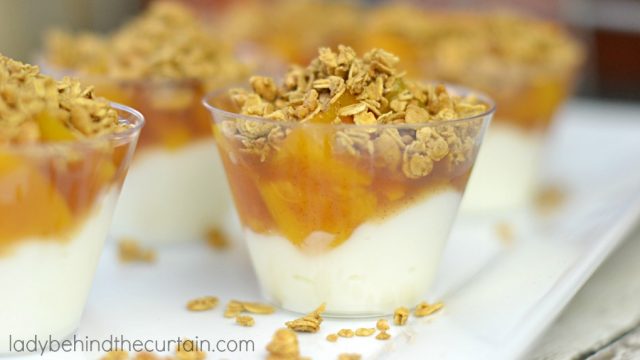 Peach Cobbler Parfaits